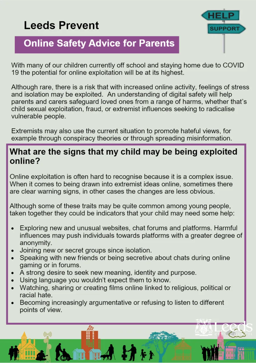 Leeds prevent advice for parents