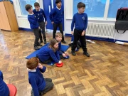 Sinfield Reward Day  having a curling match